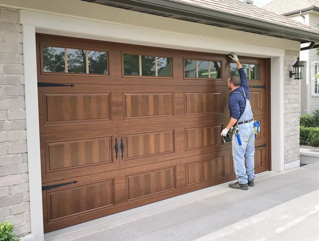 Custom garage door showcase by Bluffton Garage Door Repair in Bluffton