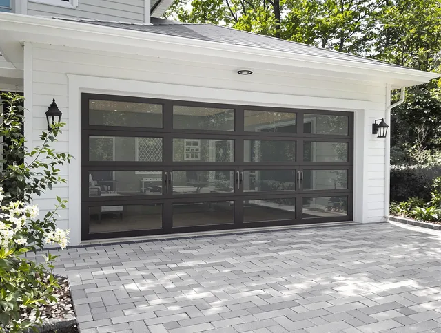 Bluffton Garage Door Repair design specialist presenting custom garage door options to Bluffton homeowner