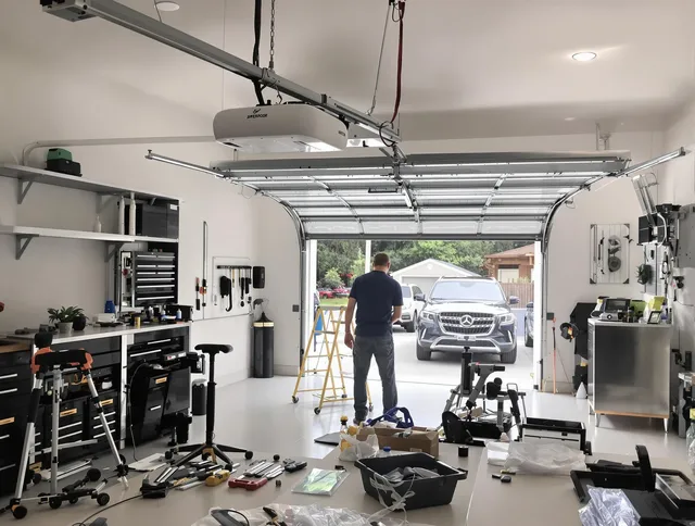 Garage door opener installation by Bluffton Garage Door Repair in Bluffton