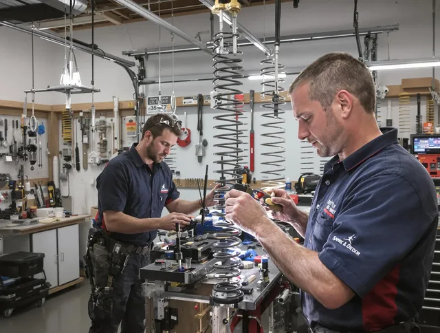 Garage door spring repair service by Bluffton Garage Door Repair in Bluffton